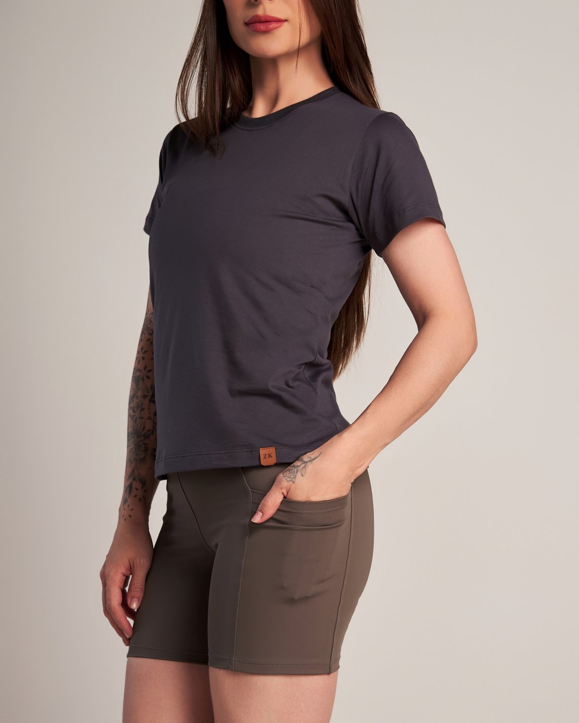 Camiseta Baby Look Feminina Pima Essential - Imagem 5