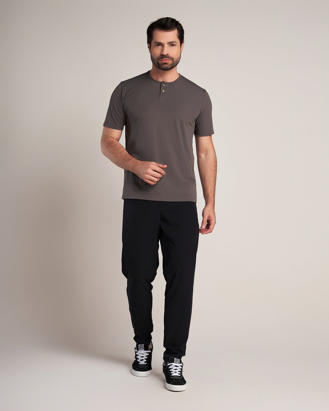 Camiseta Masculina Henley Urban Smart - Imagem 2